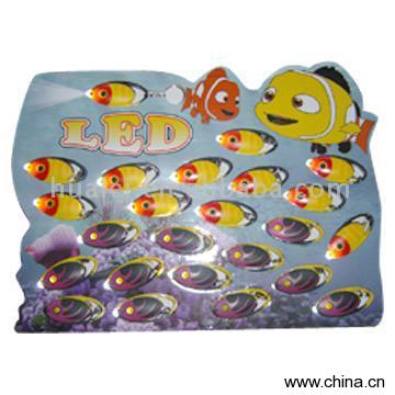 LED Fish Shaped Key Chain