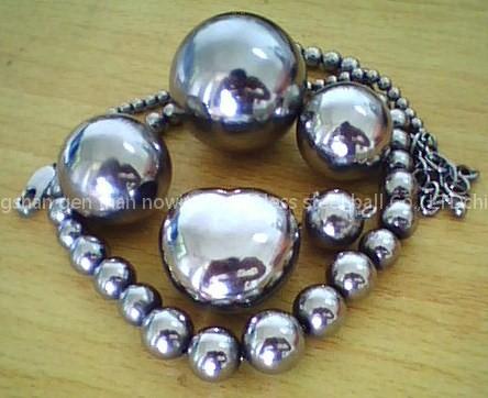 Stainless steel hollow ball KongQiu jewelry hollow beads