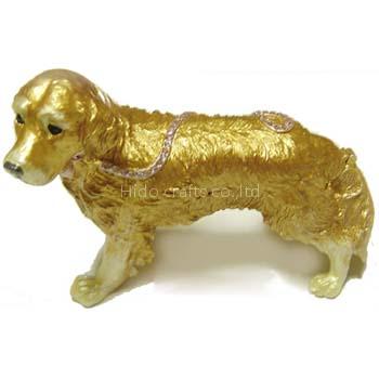 Pewter jewelry box,enamel trinket boxes,dog trinket boxes,best for wedding items and gifts
