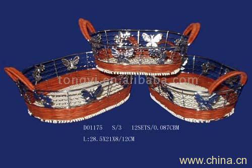 Oval Metal Basket