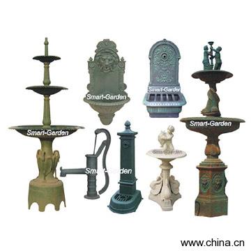 Cast Iron Fountain, Water Features, Pump