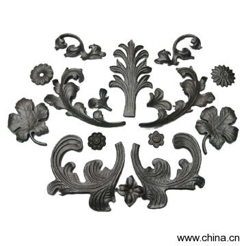 Cast Steel Leaves and Flowers