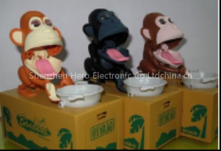 Cartoon Monkey Eat Coin Box (HR-325)