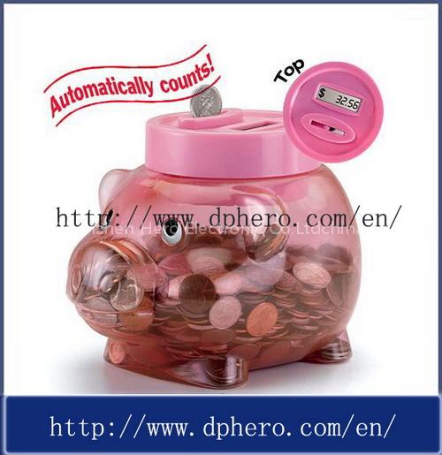 Electric Auto-Counting Coin Bank (HR-308)