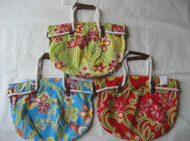 canvas beach bag