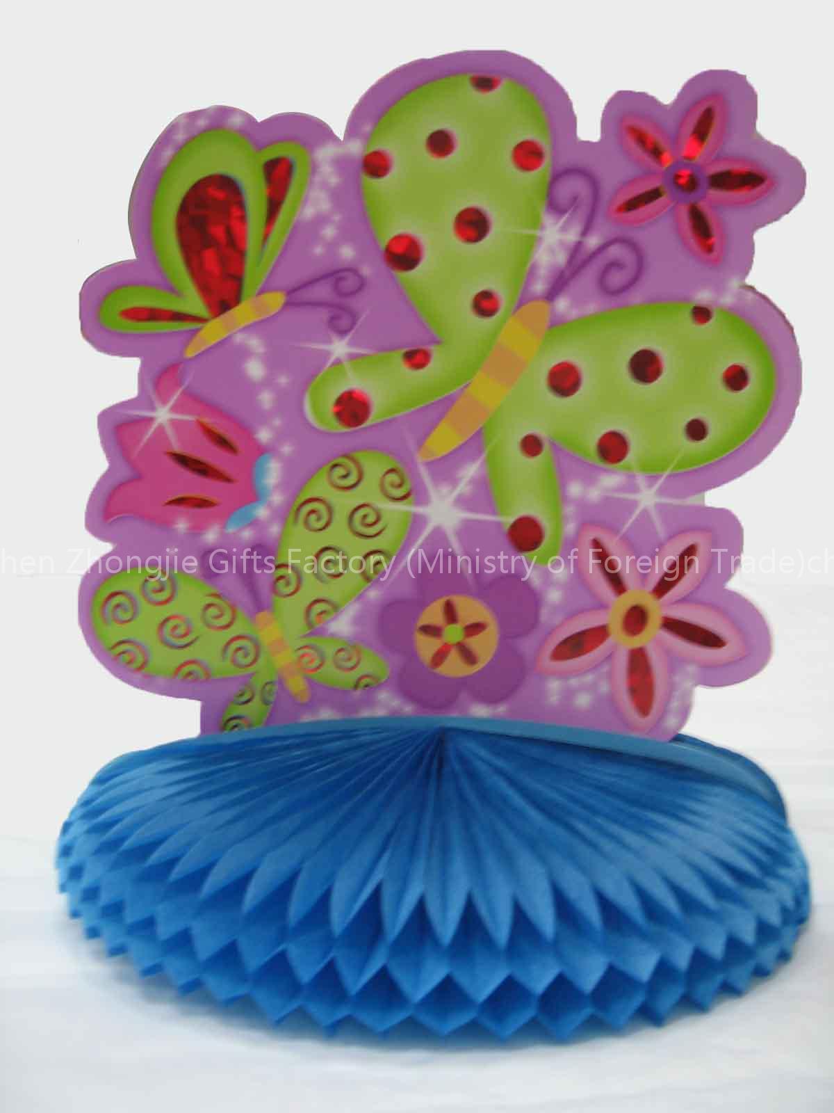 Paper honeycomb decoration