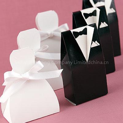 Black Tux & White Gown Boxes