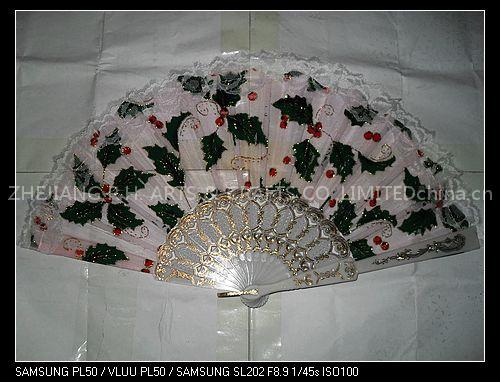 Handfans wedding favors fabric handfans Spanish fans
