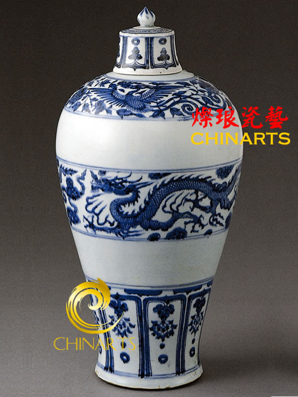 YD-B001, Antique blue and white porcelain vase, Jingdezhen porcelain vase, Chinese ceramic vase, Mixed order, 5 Pieces/Lot