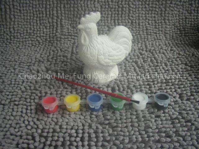 DIY pait your own ceramic figurine set
