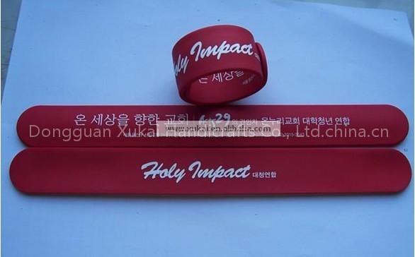 silicone slap band