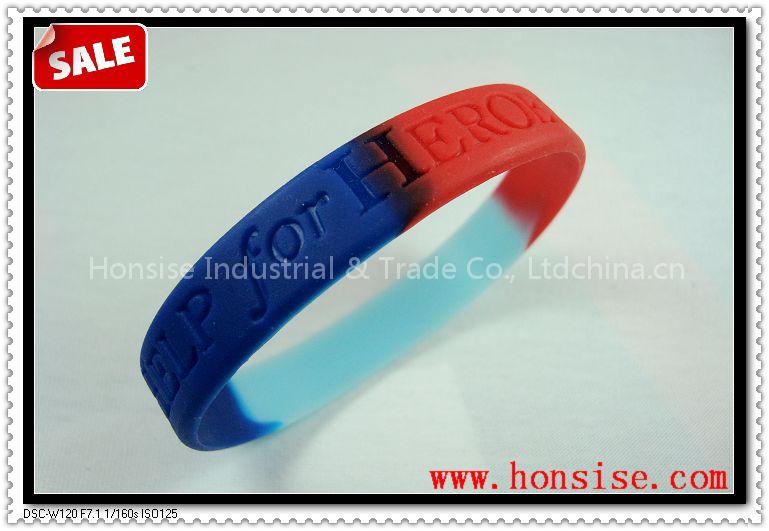 Debossed Silicone Wristband