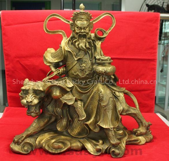 bronze martial God of Wealth