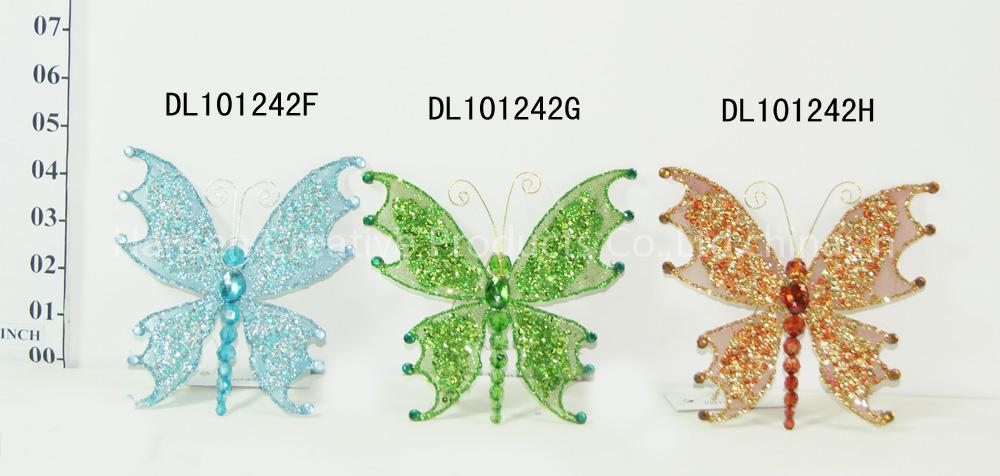 Wire Butterfly Hanging Ornaments
