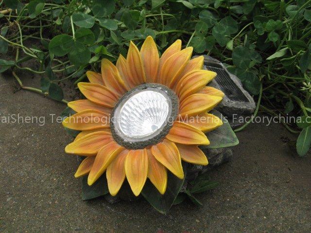 flower with solar light