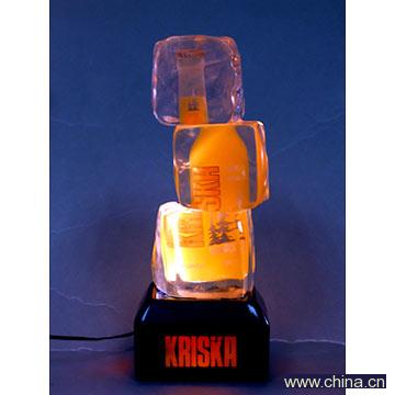 Clear Polyresin Display Bottle