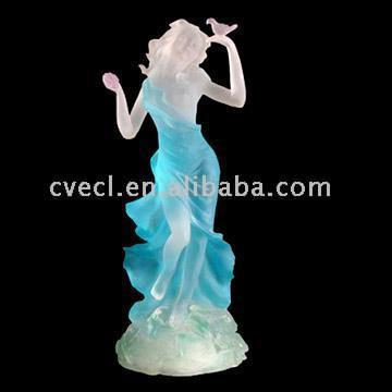 Frosted Polyresin Figurine