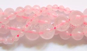 rose quartz beads