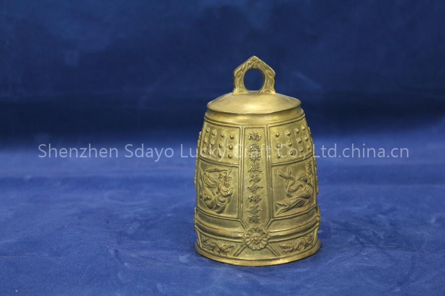 Brass bell sculpture
