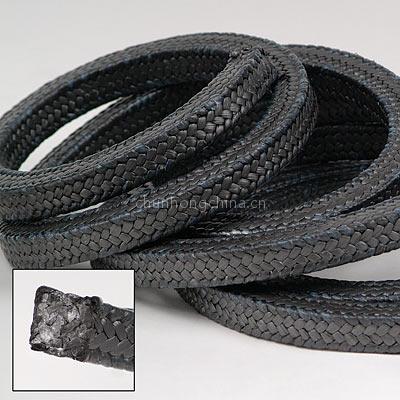 Graphite packing with carbon