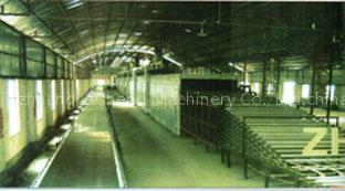 Gypsum board production line