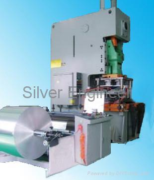 Aluminum foil container making line