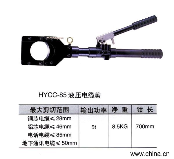 Hydraulic pressure cable cutter