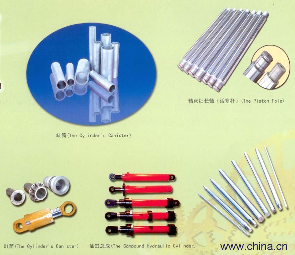 Piston pole and cylinder body