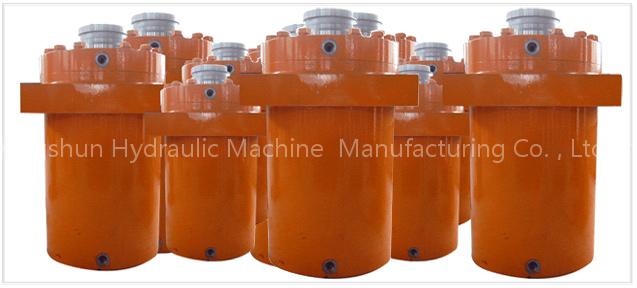 Vehicle hydraulic cylinder,double function single piston rod