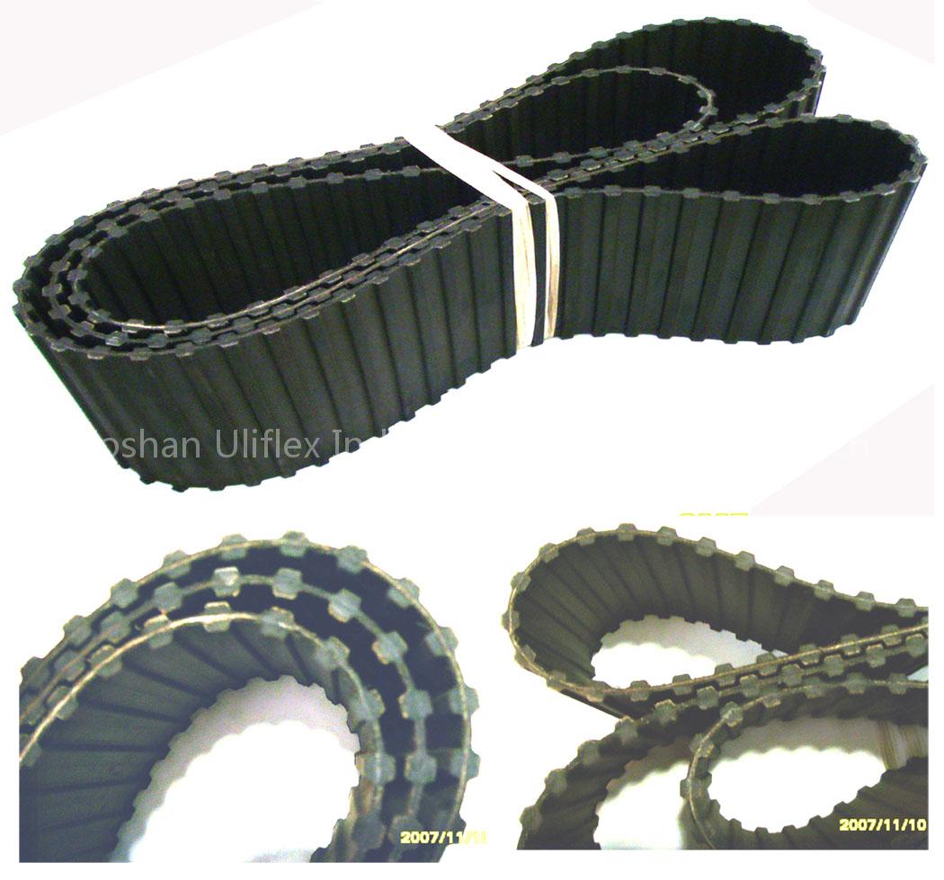 Rubber timing belt-double teeth