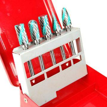 5pc Speedway Rotary Burr Set in Metal Case