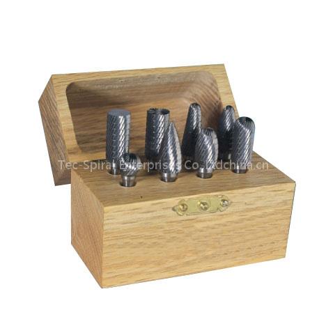 8pc Carbide Burr Set with Chip Breaker