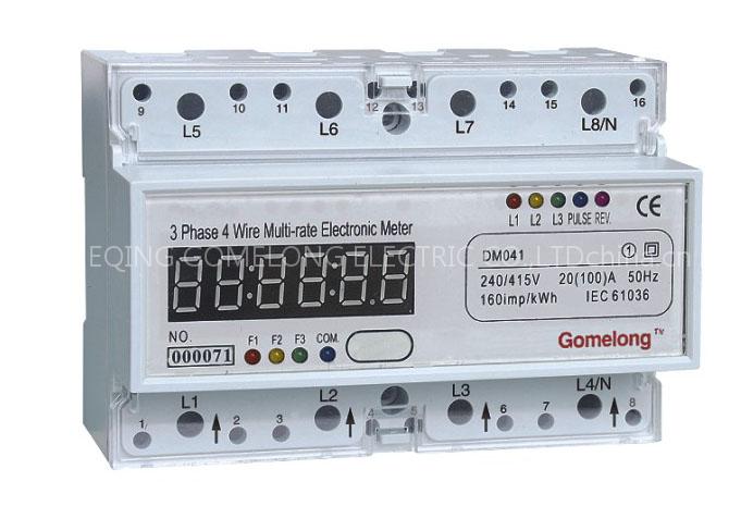 three-phase watt-hour meter
