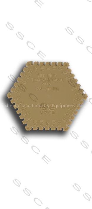 hexagonal plastic wetfilm comb