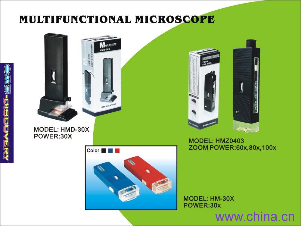 Pocket Microscope, Optical Glass Lens (Factory Supply)