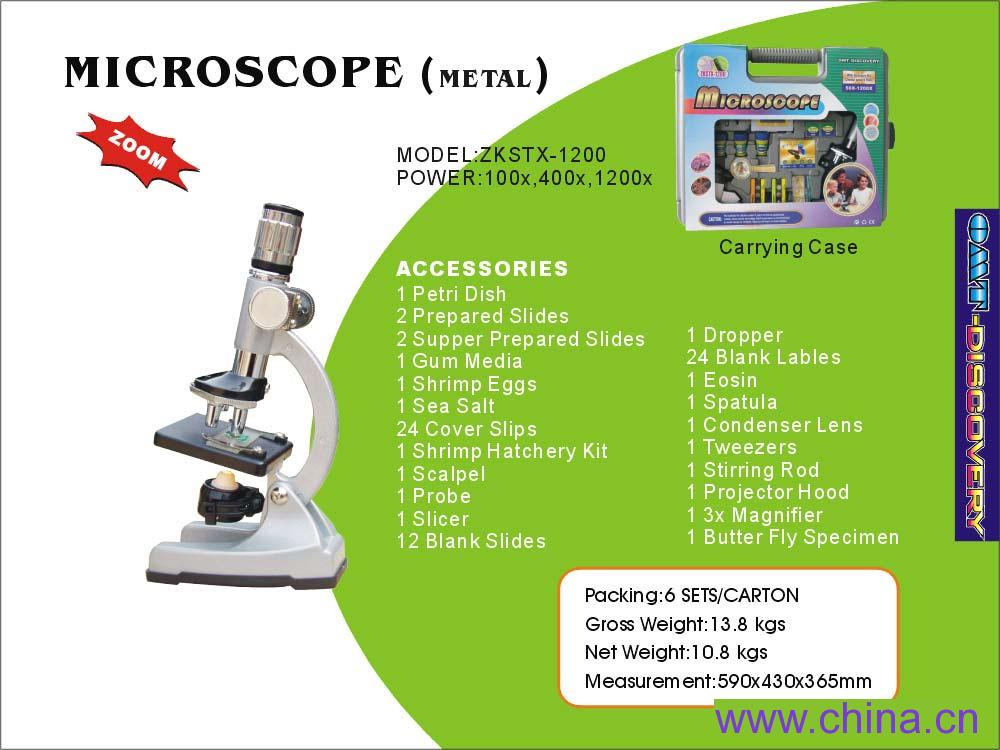 Metal Microscope, Plastic Suitcase, Wonderful Appearance