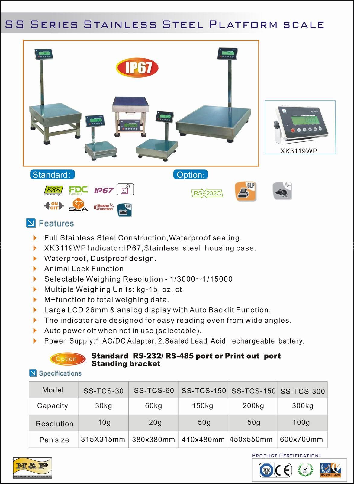 Stainless Steel Platform Scale /scales