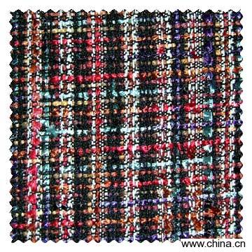 100% Acrylin Yarn Dyed With Fancy Yarn
