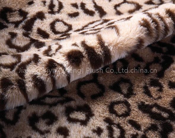 Jacquard plush fabric