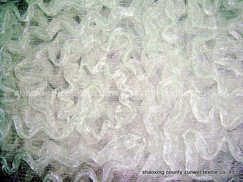 ribbon embroidered fabric