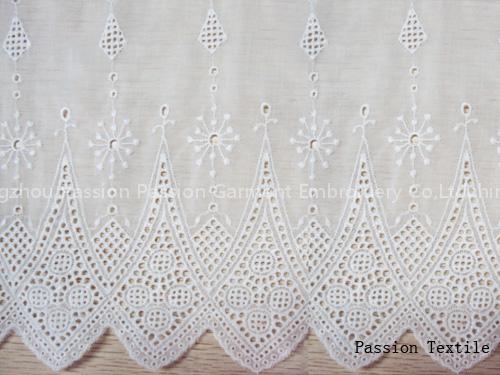 Cotton Embroidered Fabric(NM09317A)