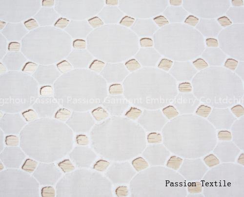 Cotton Embroidered Fabric(NM09118)