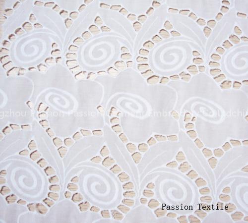 Cotton Embroidered Fabric(NM09103)