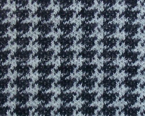 Angora/wool Computer jacquard fabric