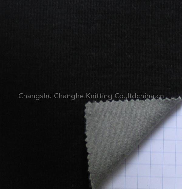 Wool/acrylic double-faced fabric