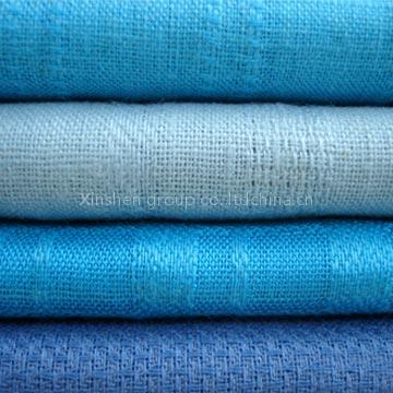 PURE LINEN FOIL FABRIC