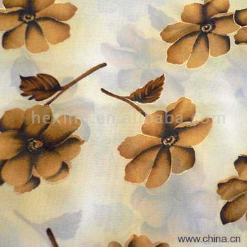 Chiffon Printed With Foil