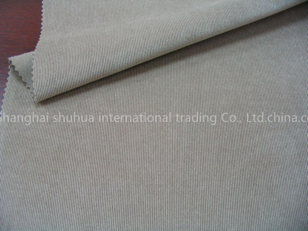 21W elastane poly corduroy