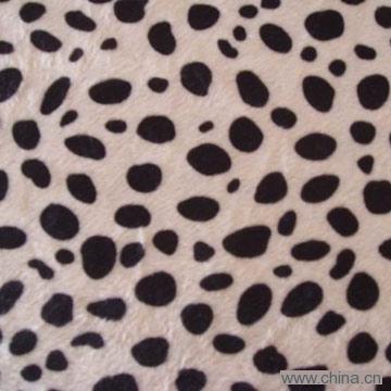 Short Nap Fabric with Dog's Macula