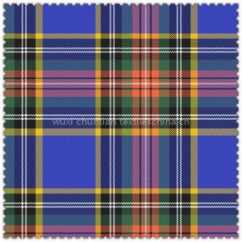 polyester plaid fabric 58/60